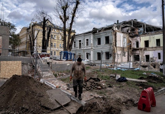Kiev (Kyiv), Ukraine: The Okhmatdyt children's hospital, renowned for its cancer treatment, which was bombed by Russian forces in July 2024.